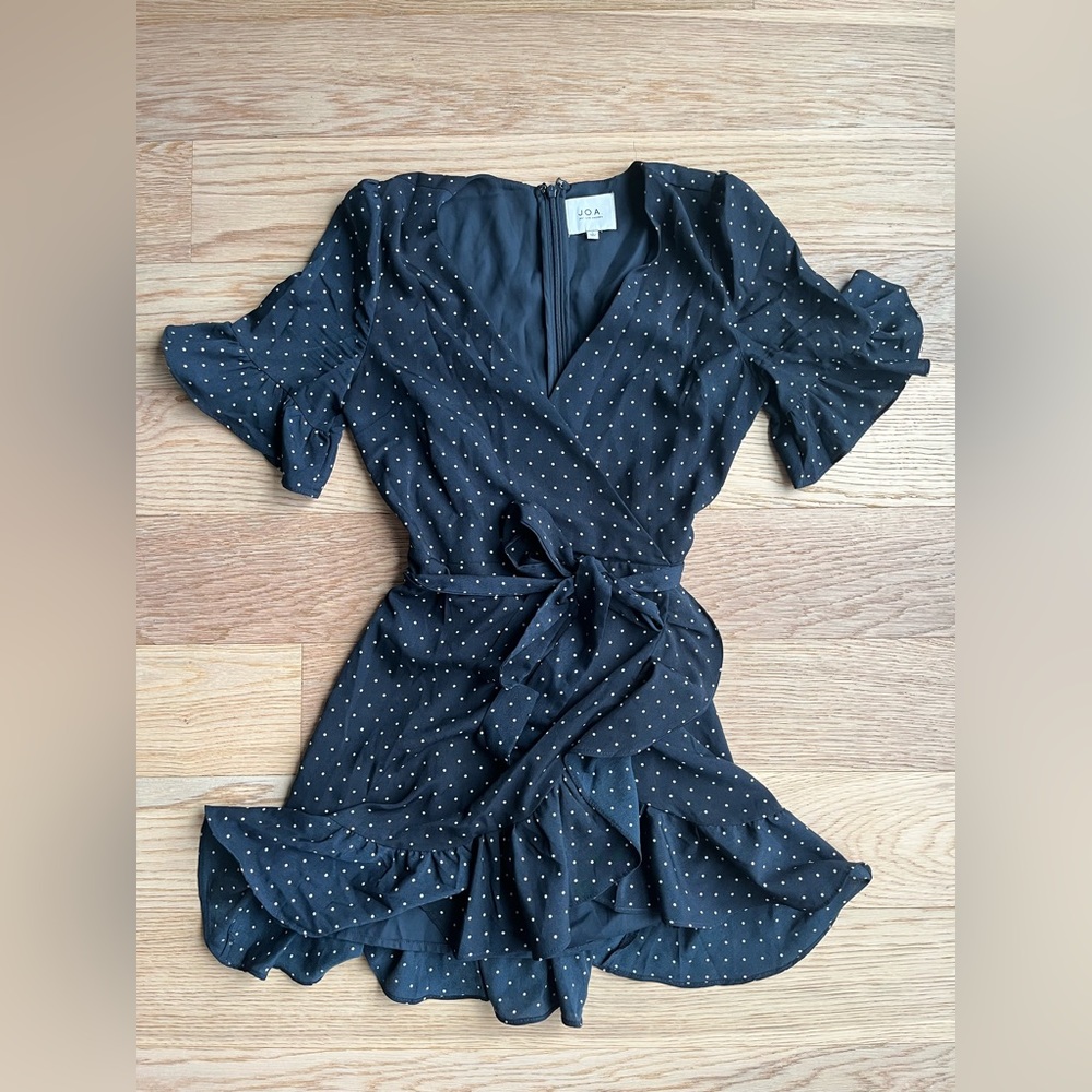 J.O.A ruffle wrap dress